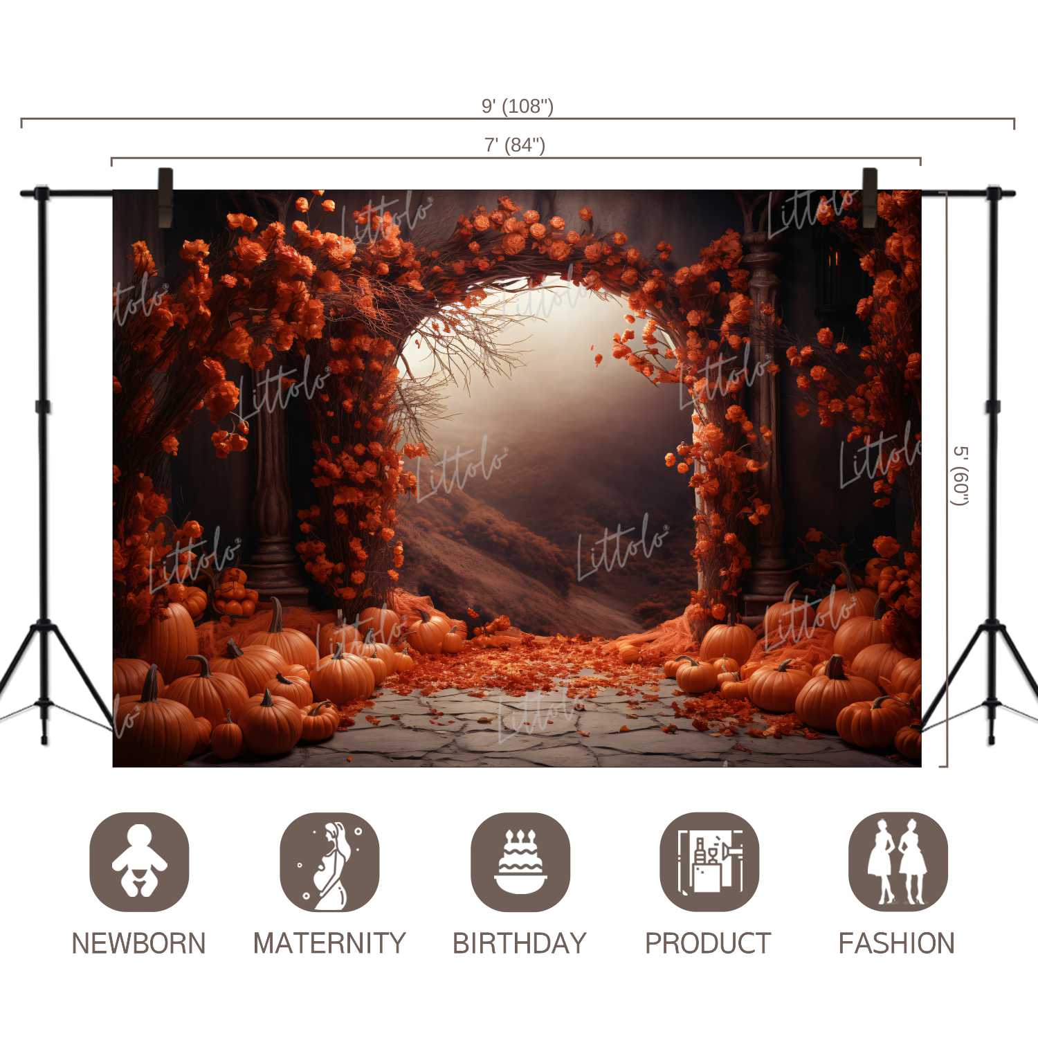 LB1191 Festivals and Seasons Autumn Backdrop