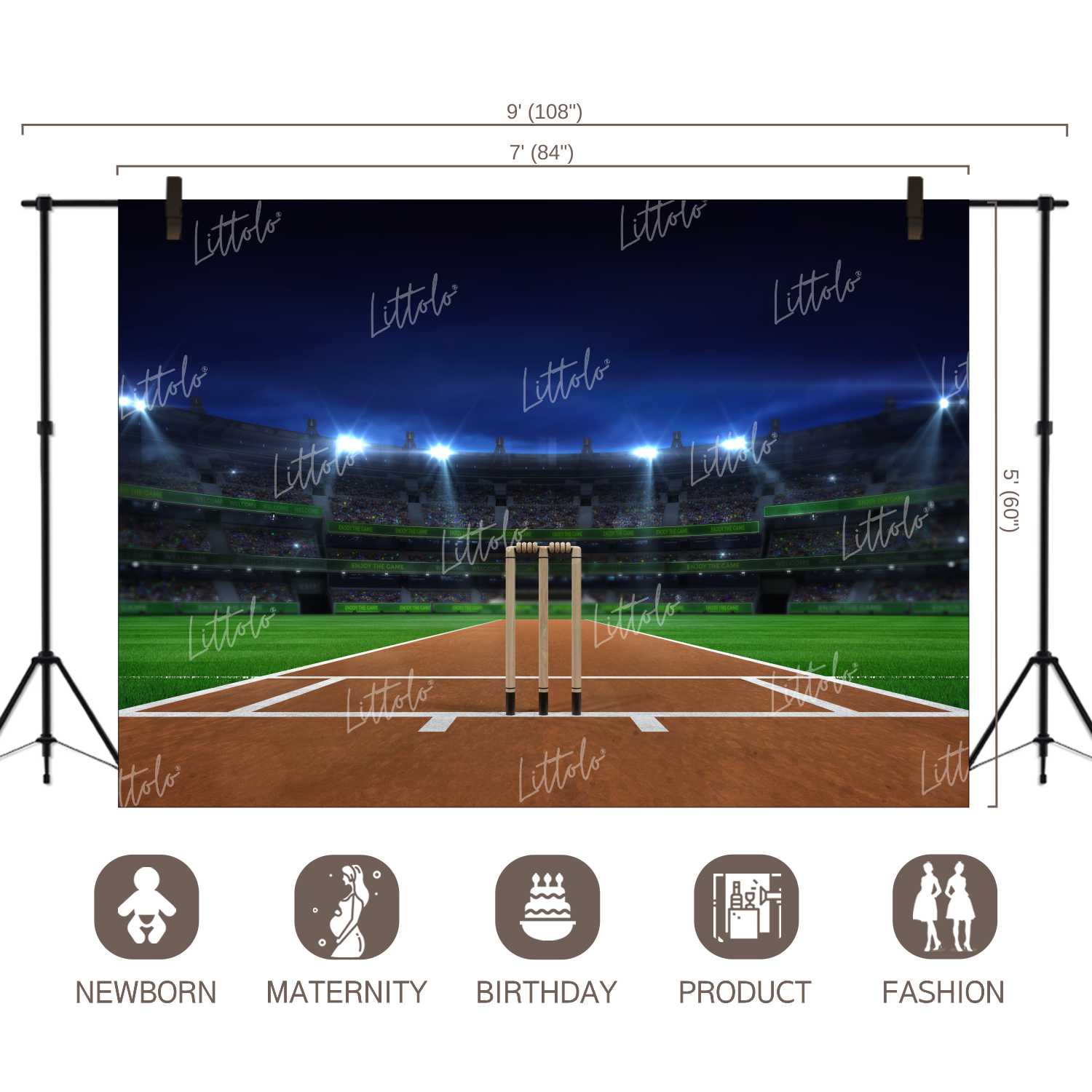 LB1203 Cake Smash and Themed Drops Sports / Game Backdrop