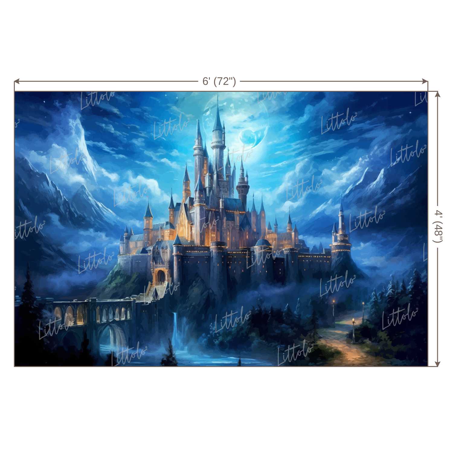 LB1211 Festivals and Seasons Prince / Princess Castle Backdrop