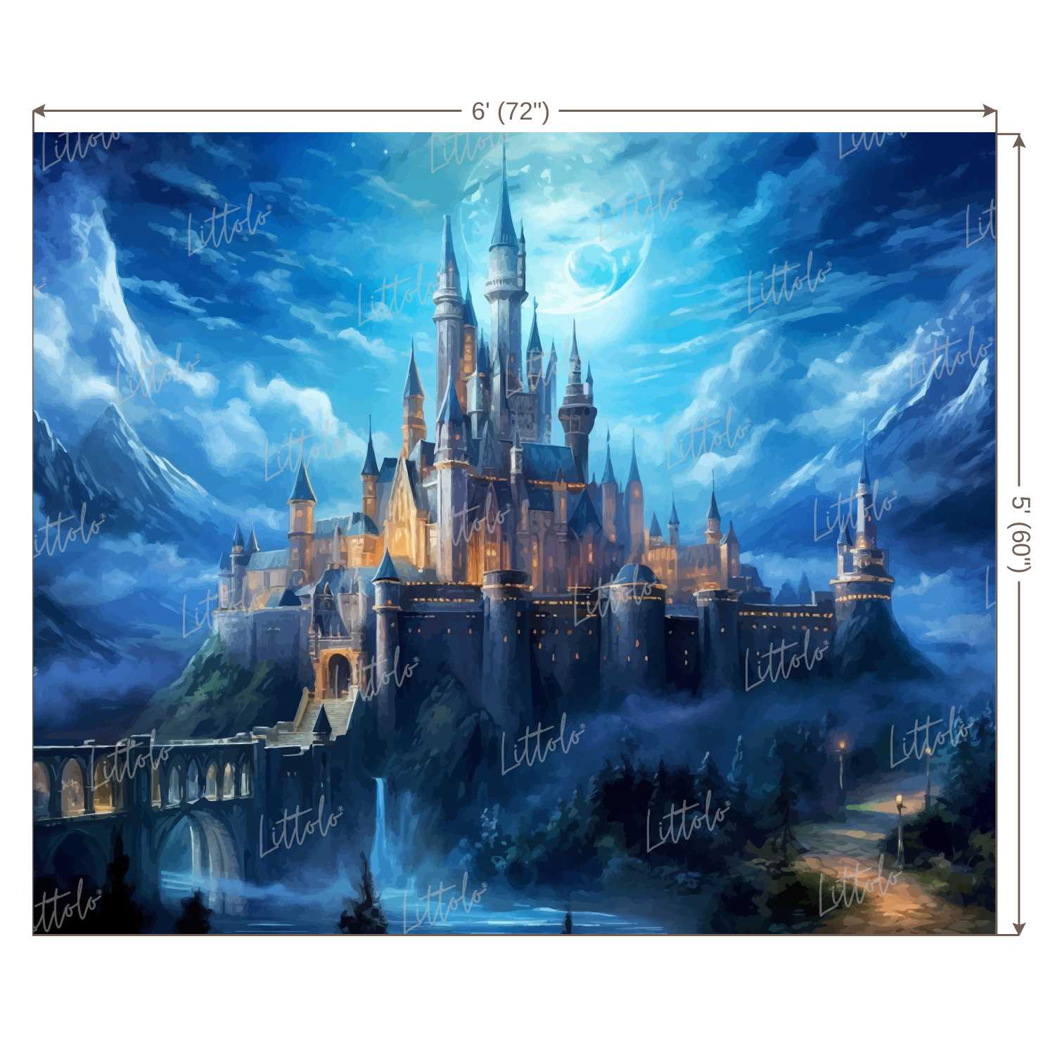 LB1211 Festivals and Seasons Prince / Princess Castle Backdrop