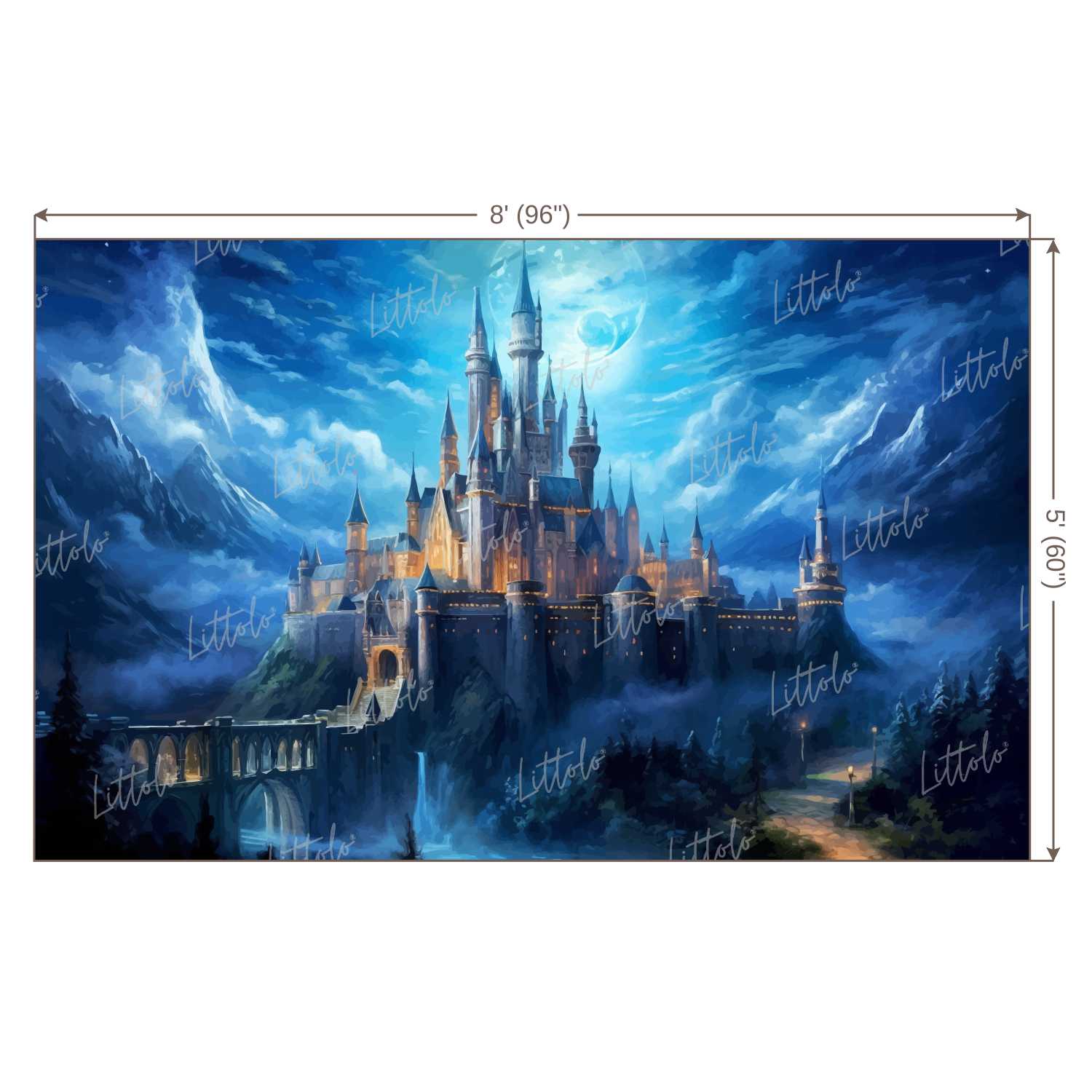 LB1211 Festivals and Seasons Prince / Princess Castle Backdrop