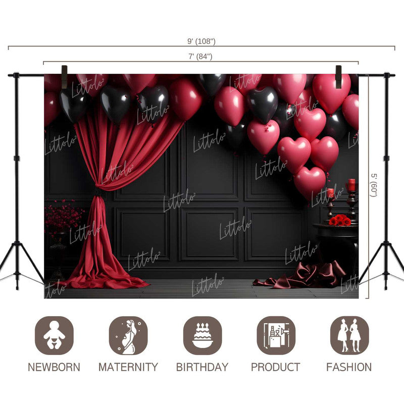 LB1215 Valentine's Day Backdrop