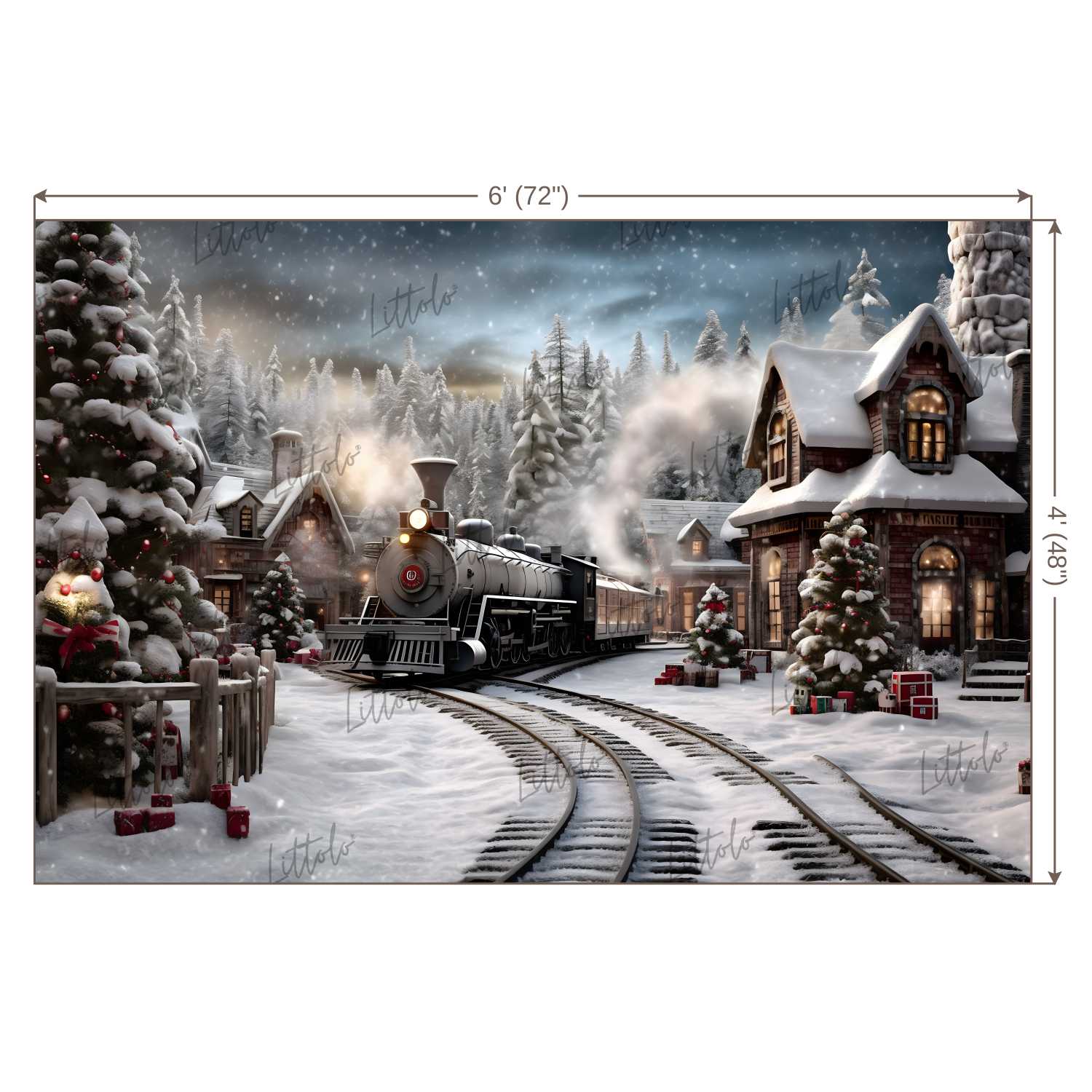 LB1219 Festivals and Seasons Christmas Backdrop