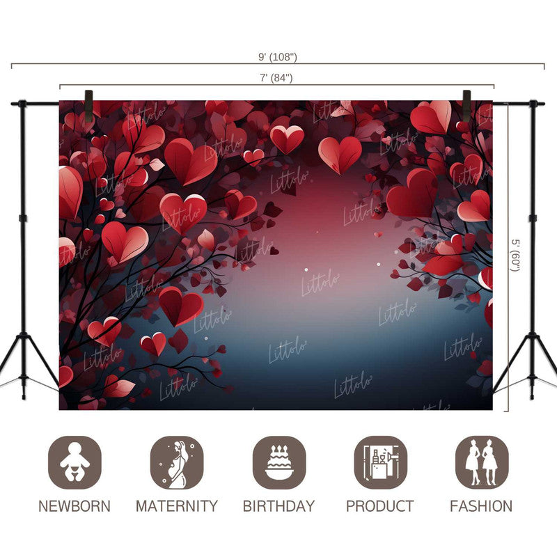 LB1223 Valentine's Day Backdrop