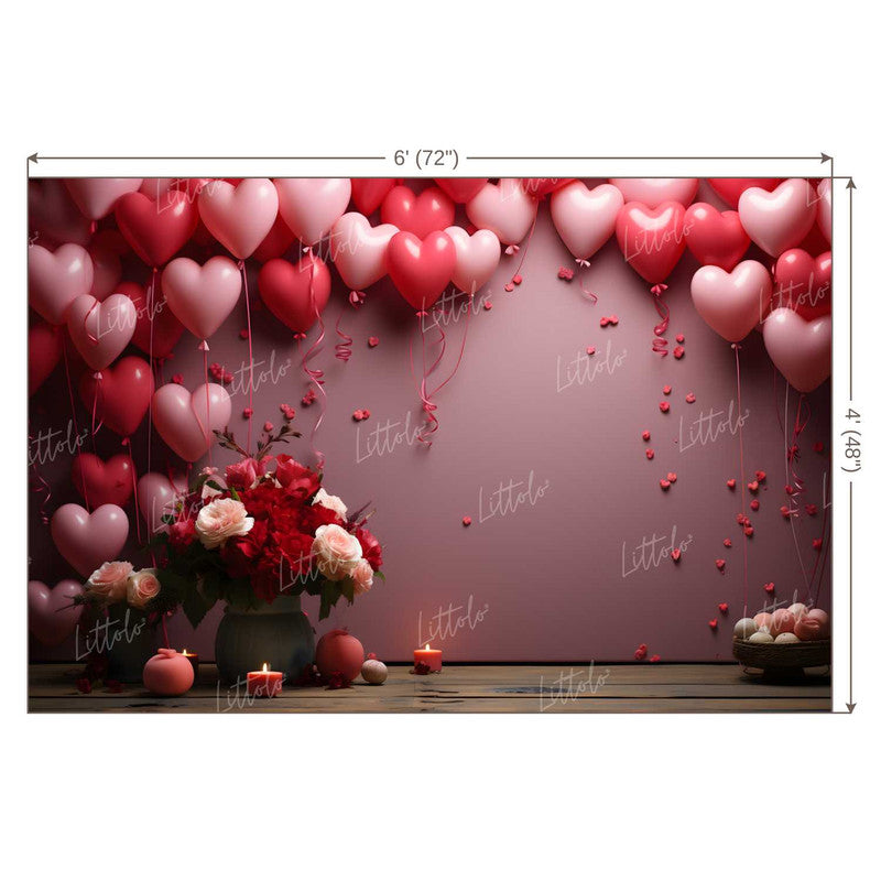 LB1224 Valentine's Day Backdrop