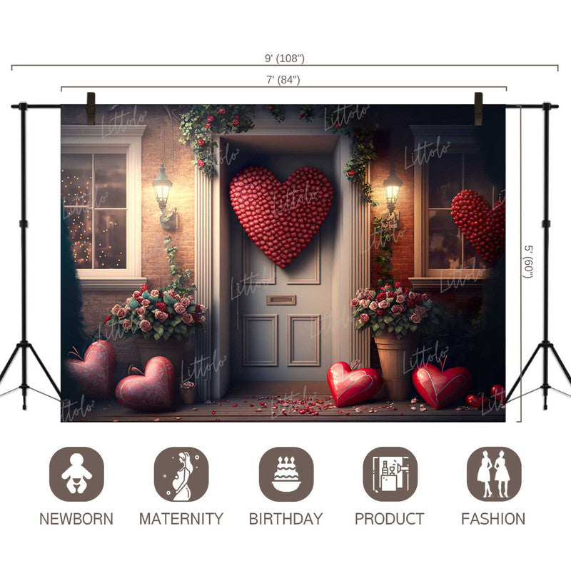 LB1227 Valentine's Day Backdrop