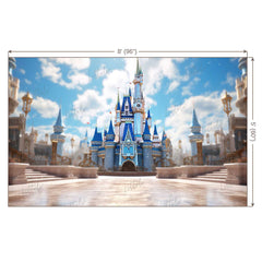 LB1228 Cake Smash and Themed Drops Prince / Princess Castle Backdrop