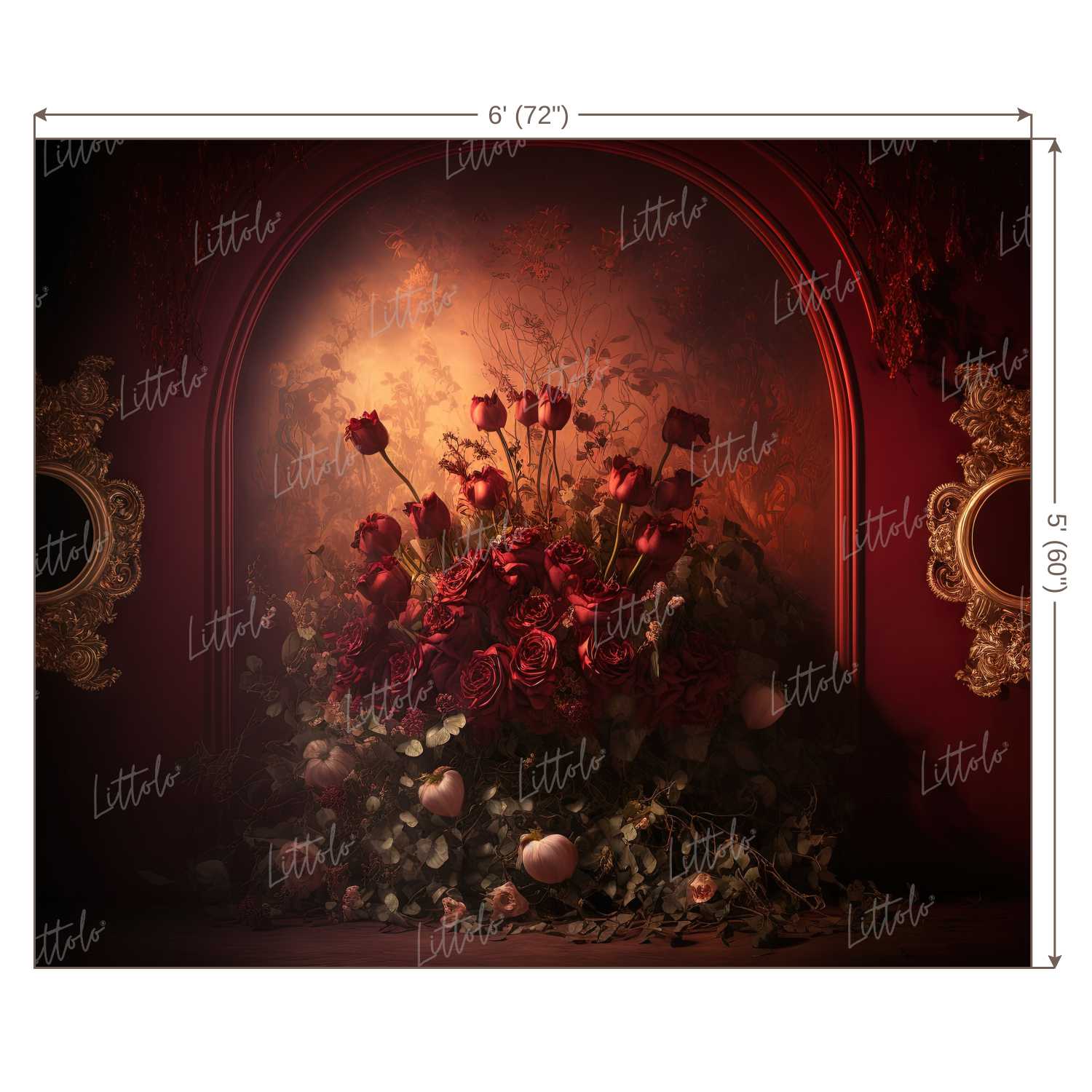 LB1234 Floral and Fine Art Backdrop