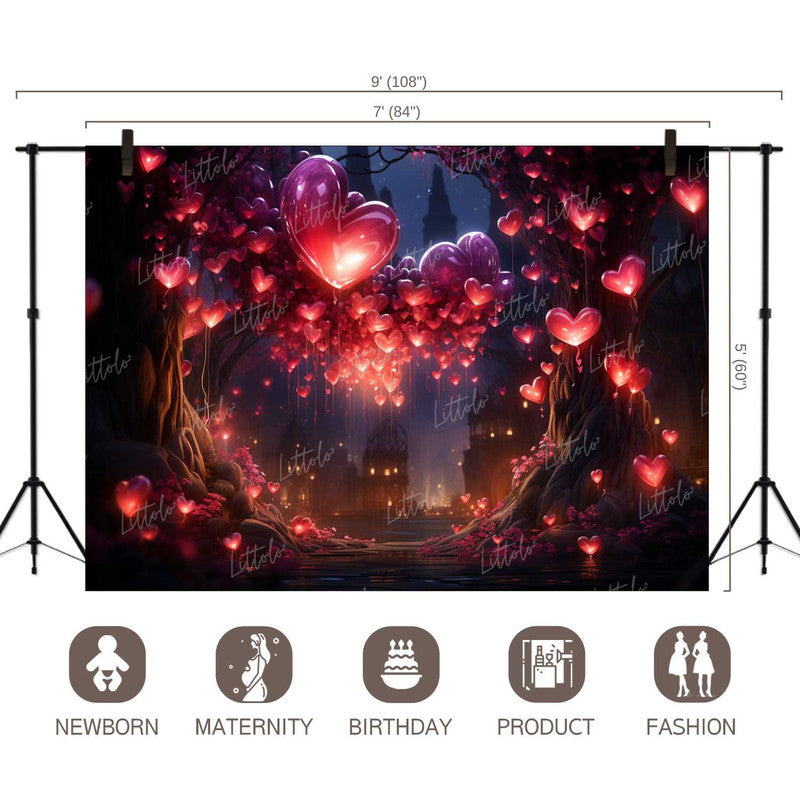 LB1235 Valentine's Day Backdrop