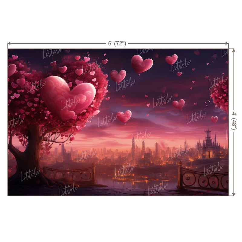 LB1237 Valentine's Day Backdrop