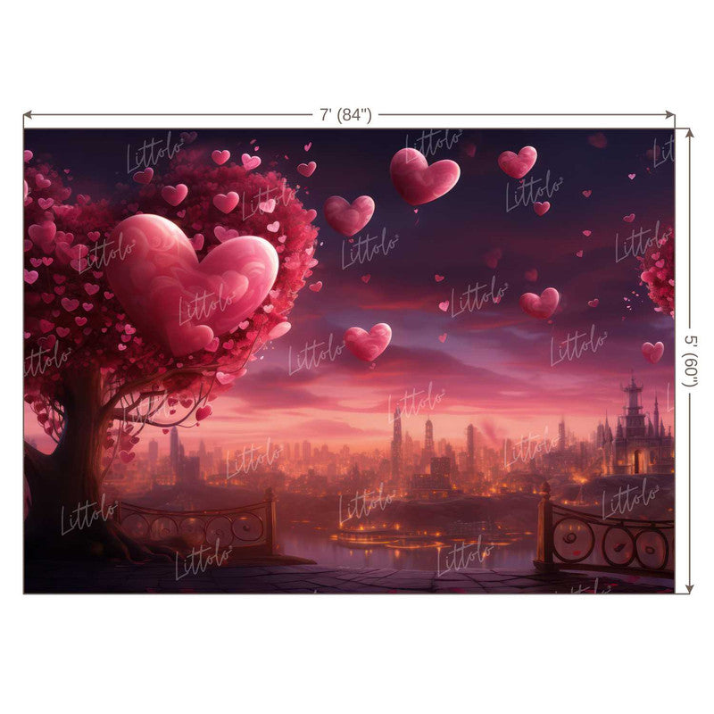 LB1237 Valentine's Day Backdrop