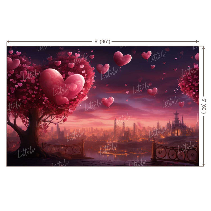 LB1237 Valentine's Day Backdrop