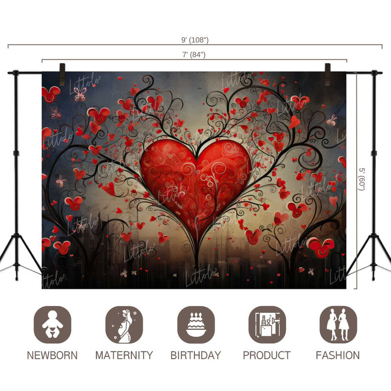 LB1238 Valentine's Day Backdrop