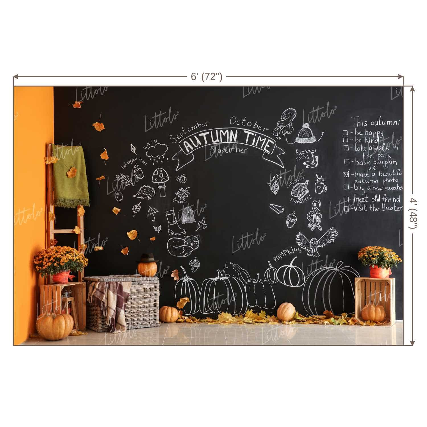 LB1239 Festivals and Seasons Autumn Backdrop