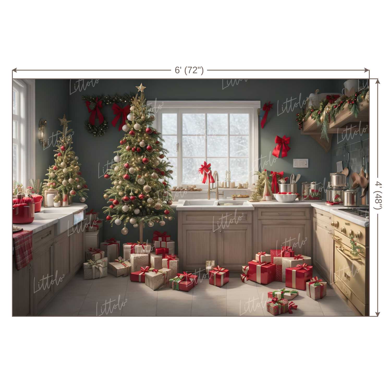 LB1243 Festivals and Seasons Christmas Backdrop