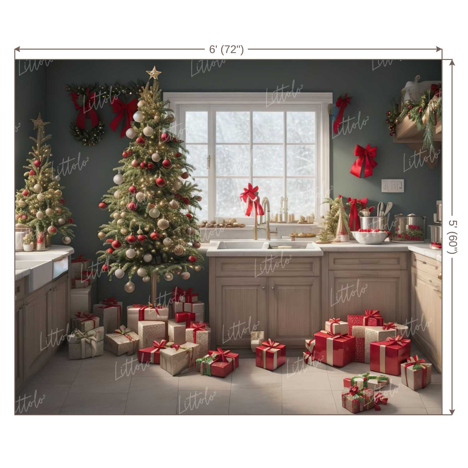 LB1243 Festivals and Seasons Christmas Backdrop