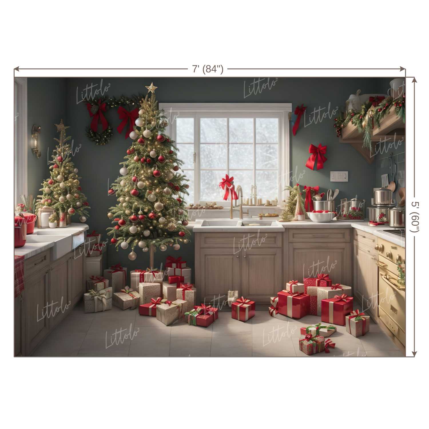 LB1243 Festivals and Seasons Christmas Backdrop