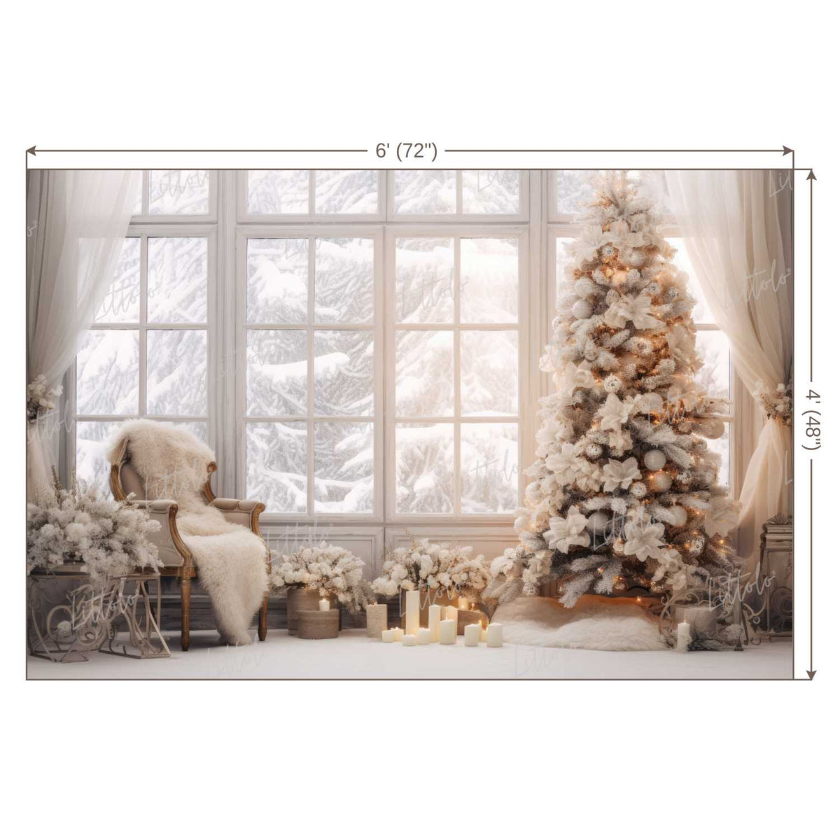 LB1244 Festivals and Seasons Christmas Backdrop