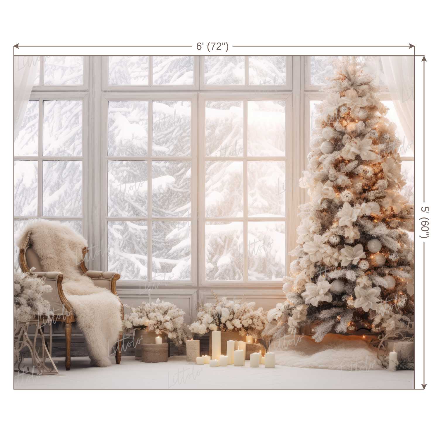 LB1244 Festivals and Seasons Christmas Backdrop