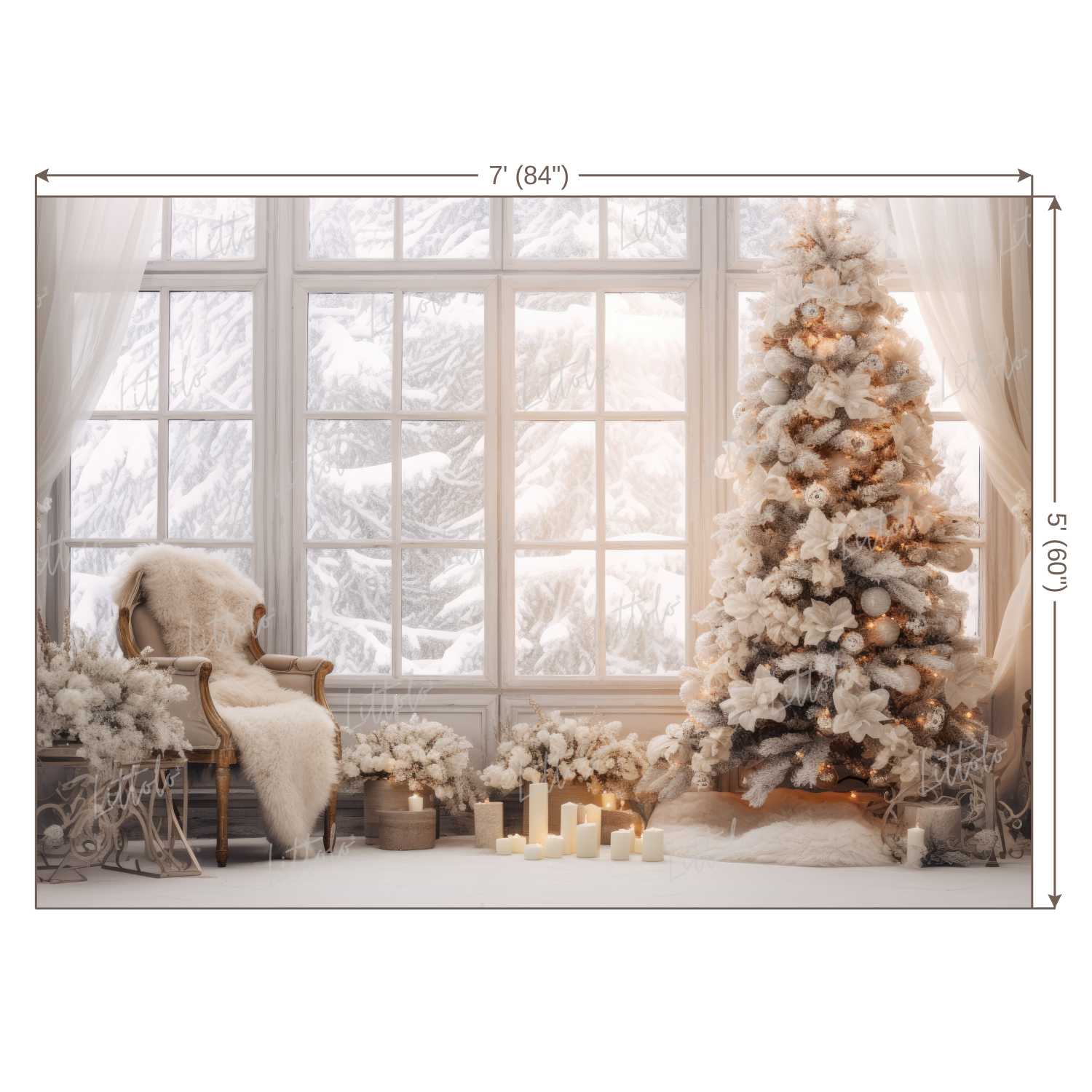 LB1244 Festivals and Seasons Christmas Backdrop