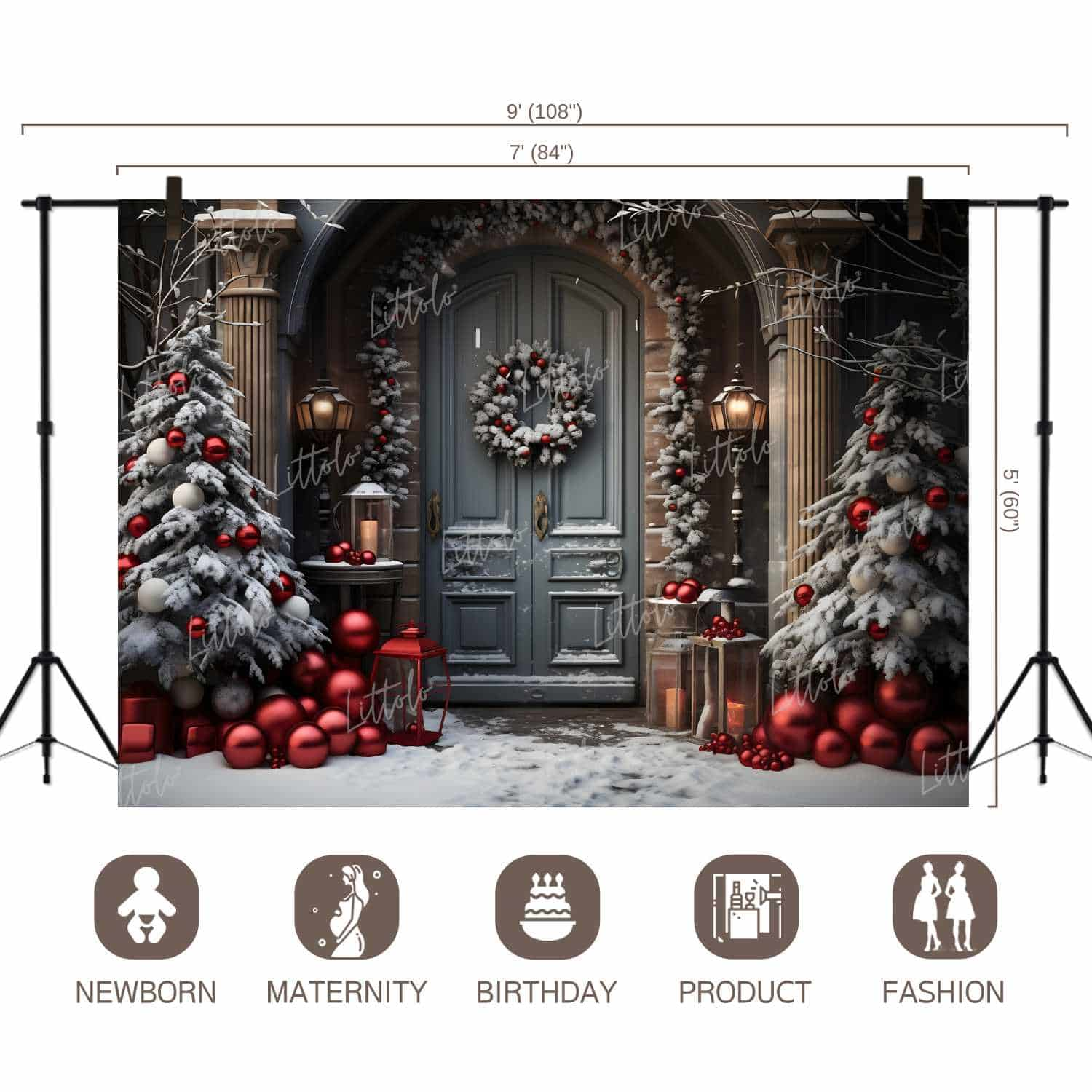 LB1249 Festivals and Seasons Christmas Backdrop