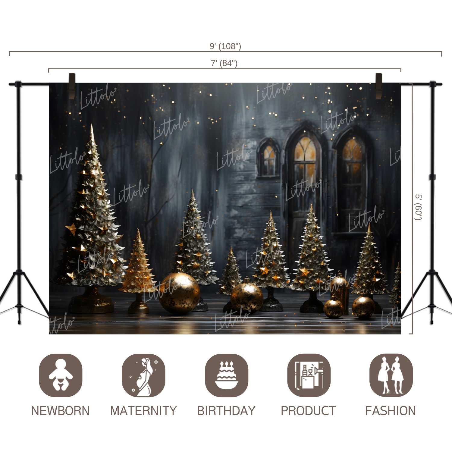 LB1250 Festivals and Seasons Christmas Backdrop