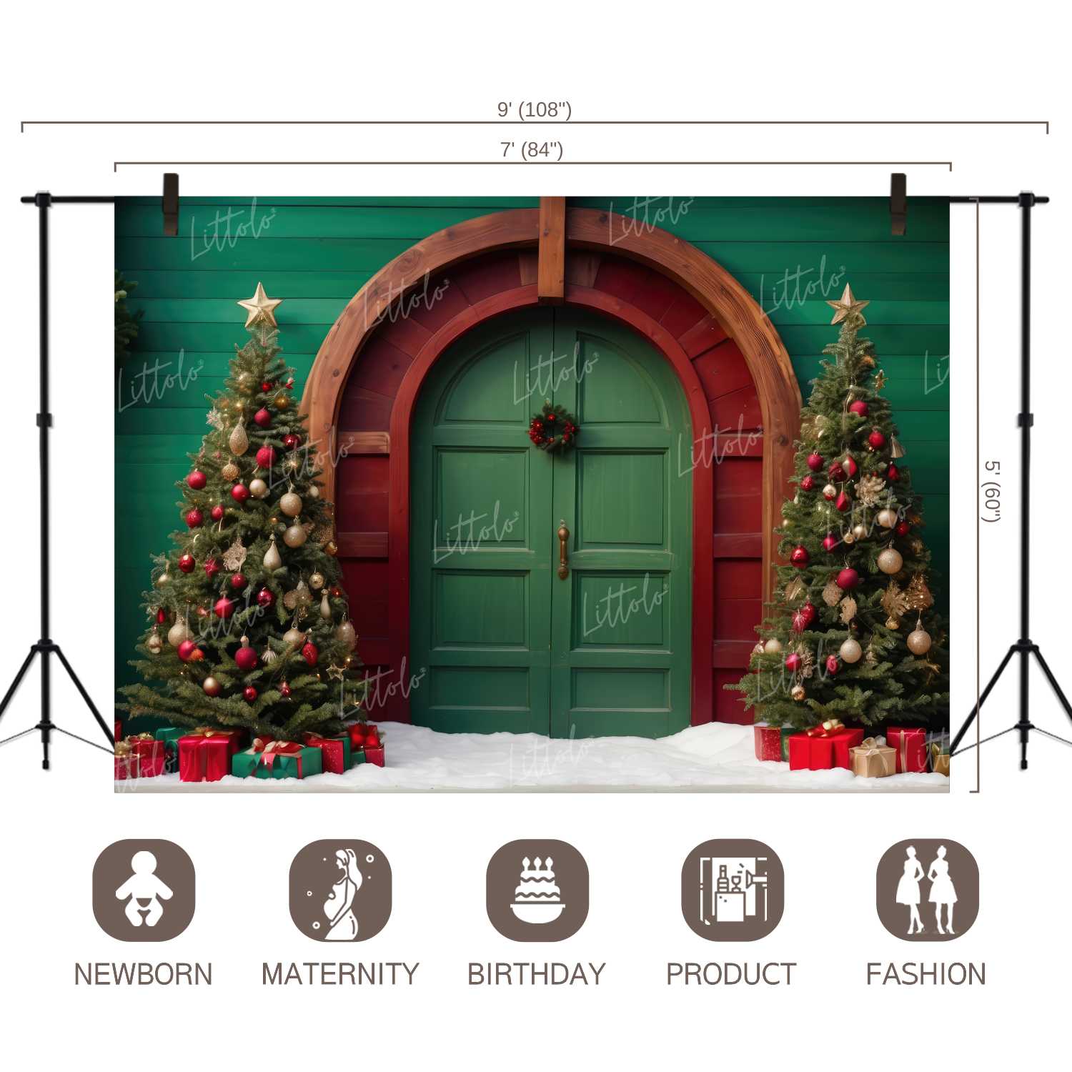 LB1252 Festivals and Seasons Christmas Backdrop