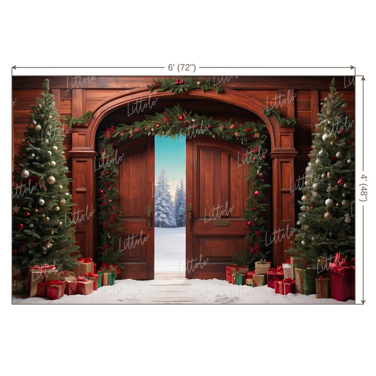 LB1254 Festivals and Seasons Christmas Backdrop