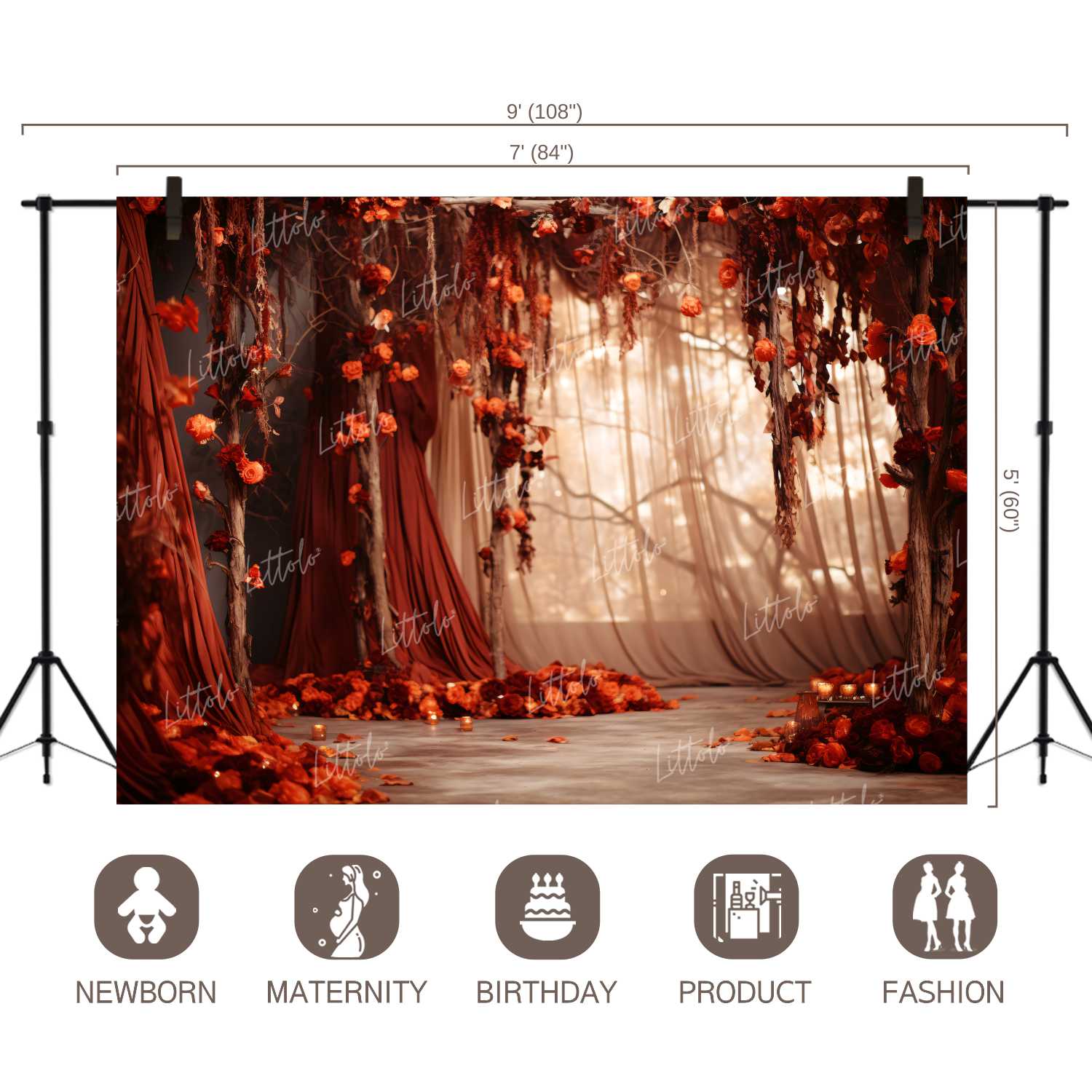 LB1256 Festivals and Seasons Autumn Backdrop