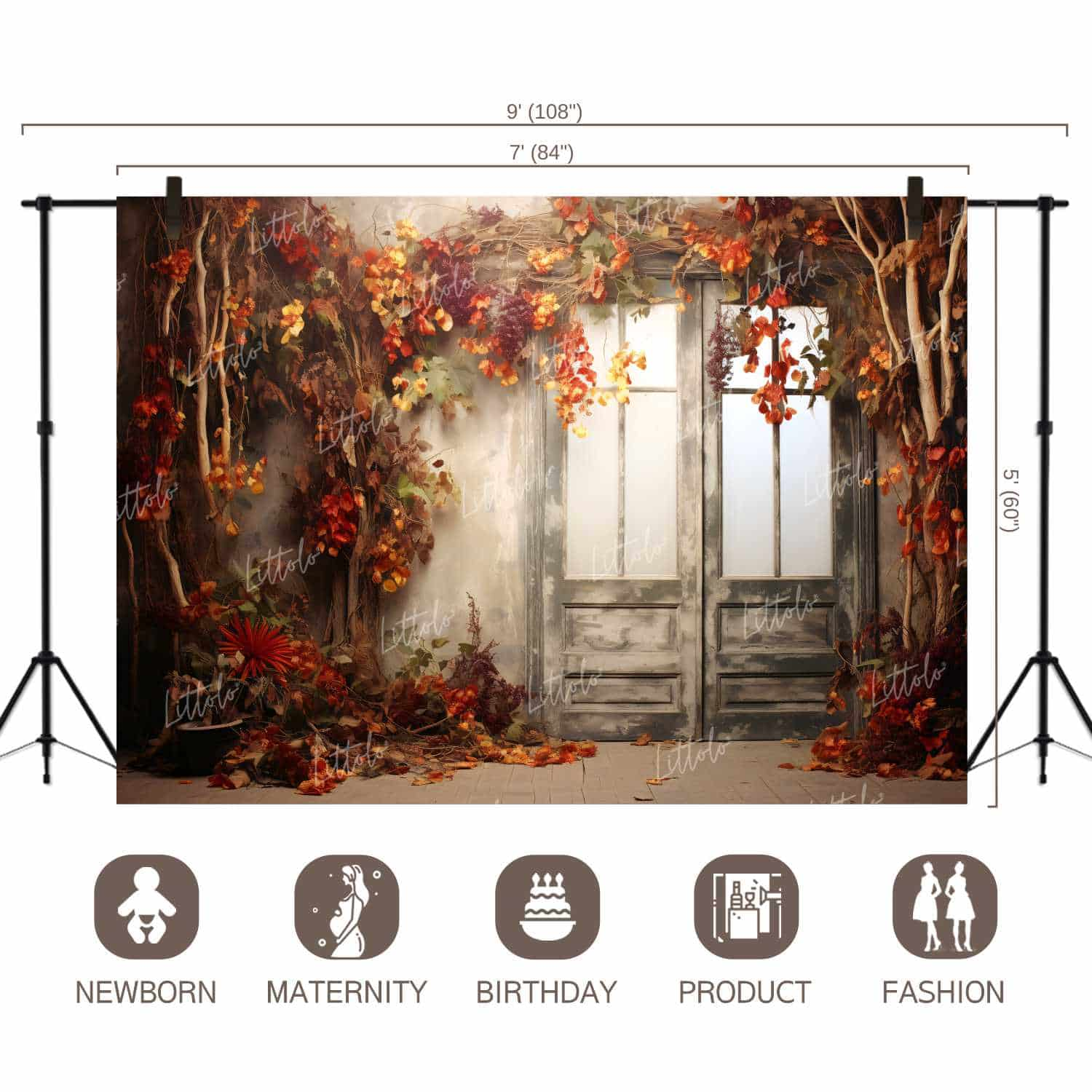 LB1257 Festivals and Seasons Autumn Backdrop