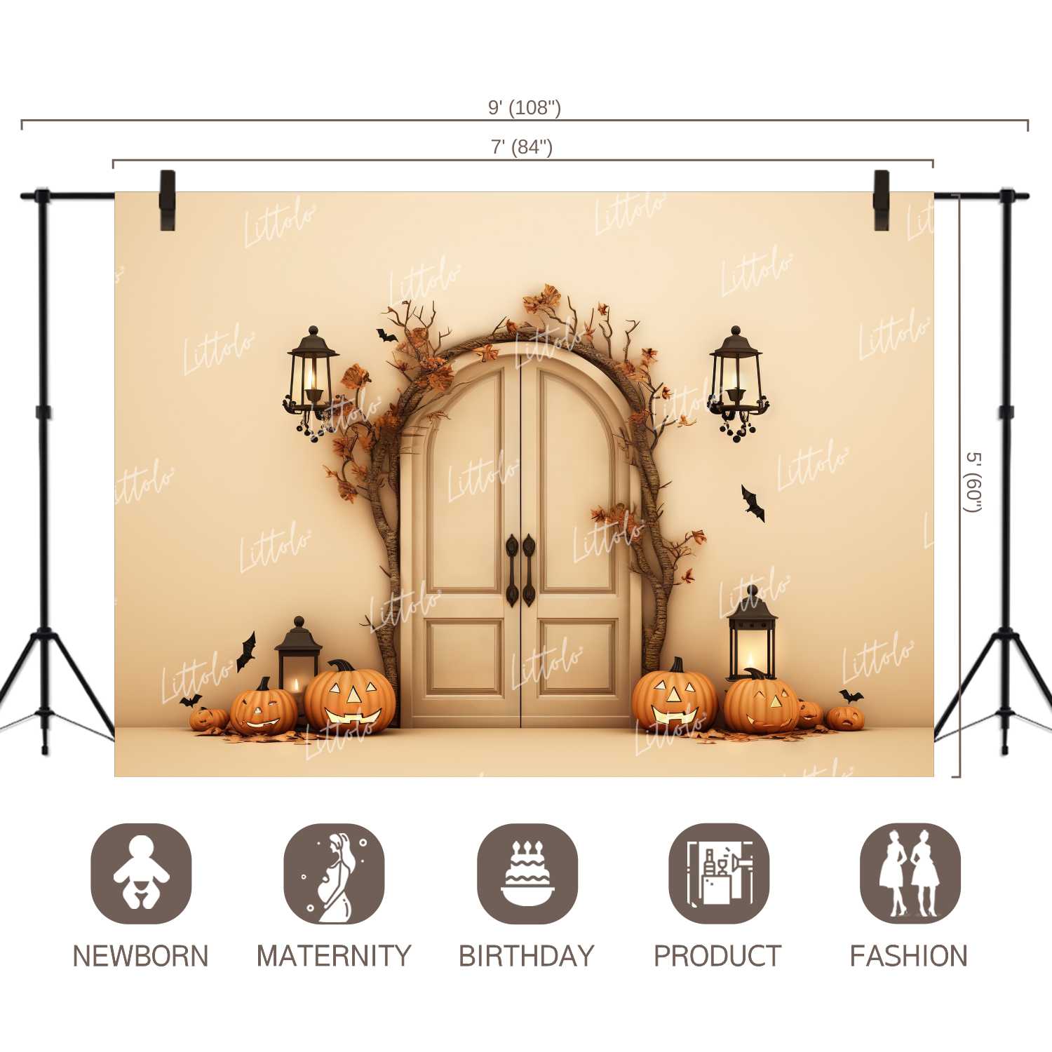 LB1267 Festivals and Seasons Halloween Backdrop