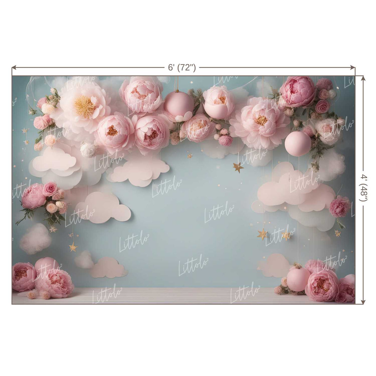 LB1275 Floral and Fine Art Backdrop