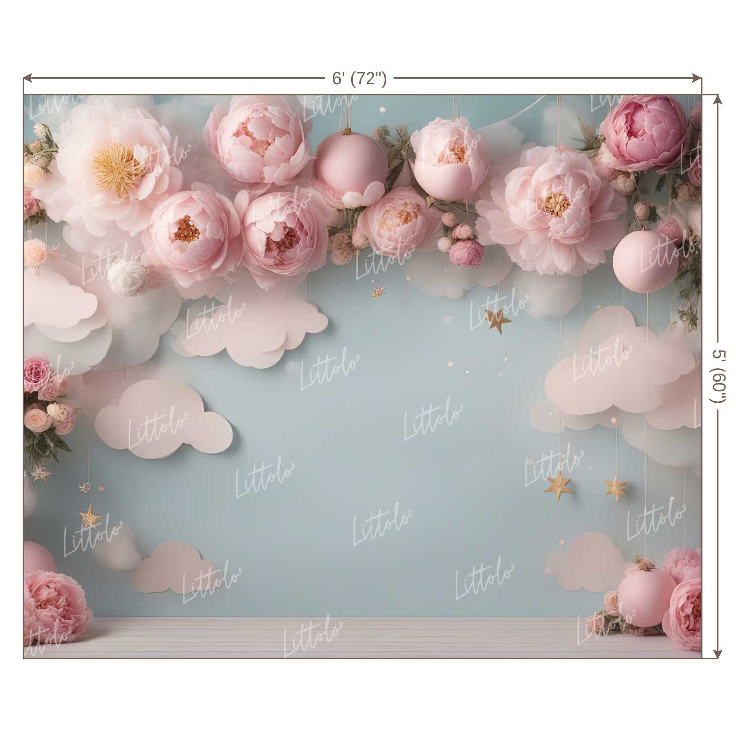 LB1275 Floral and Fine Art Backdrop