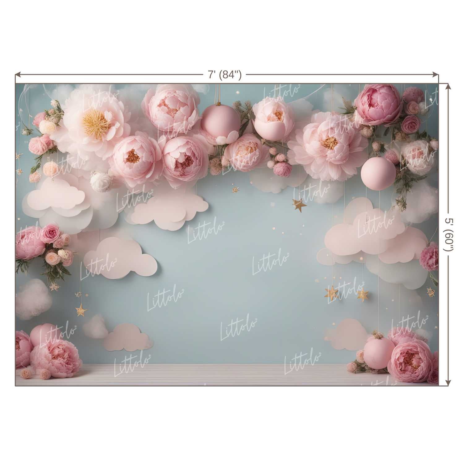 LB1275 Floral and Fine Art Backdrop