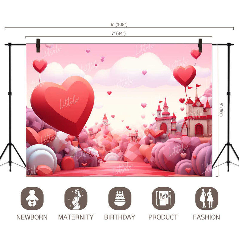 LB1276 Valentine's Day Backdrop