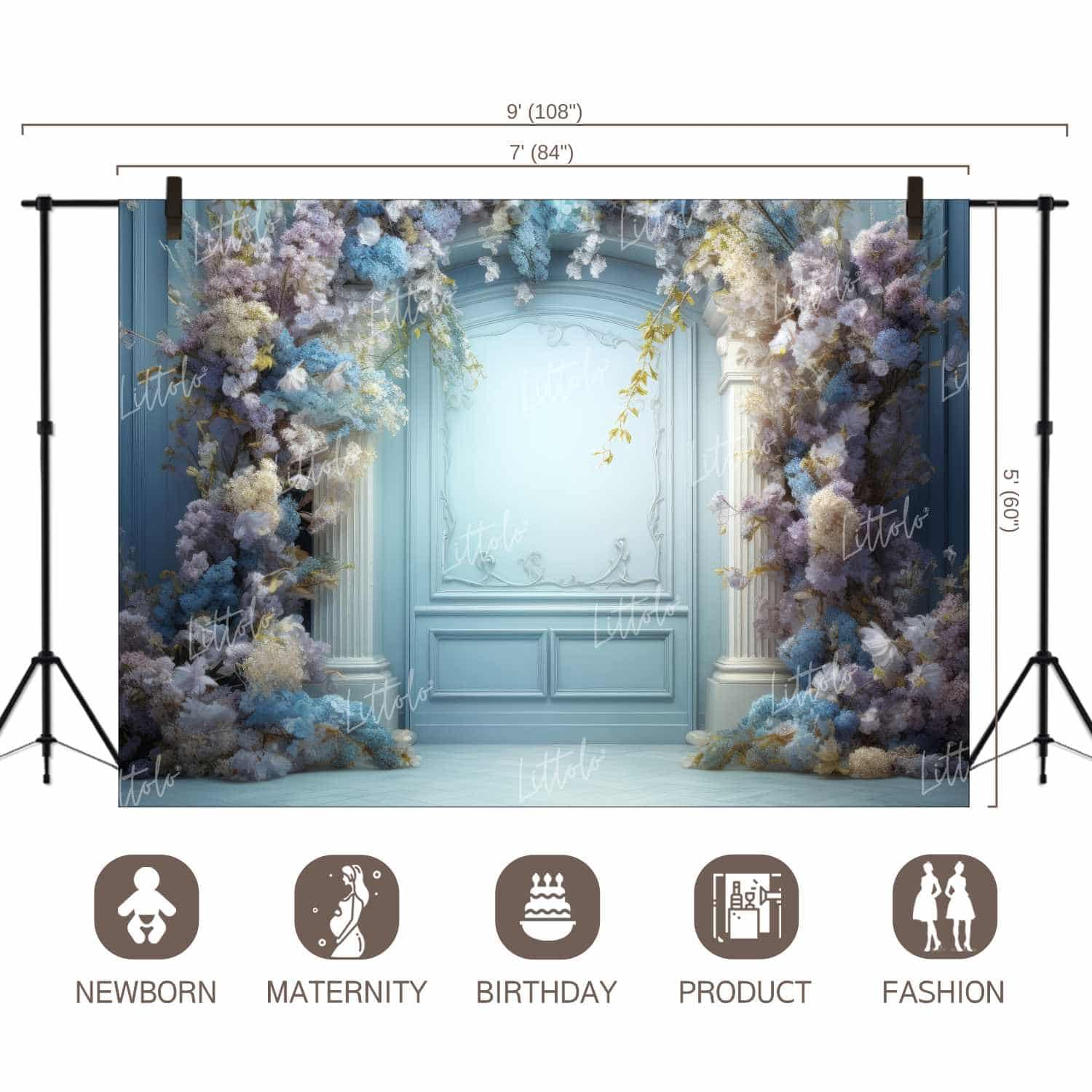 LB1277 Doors and Windows Backdrop