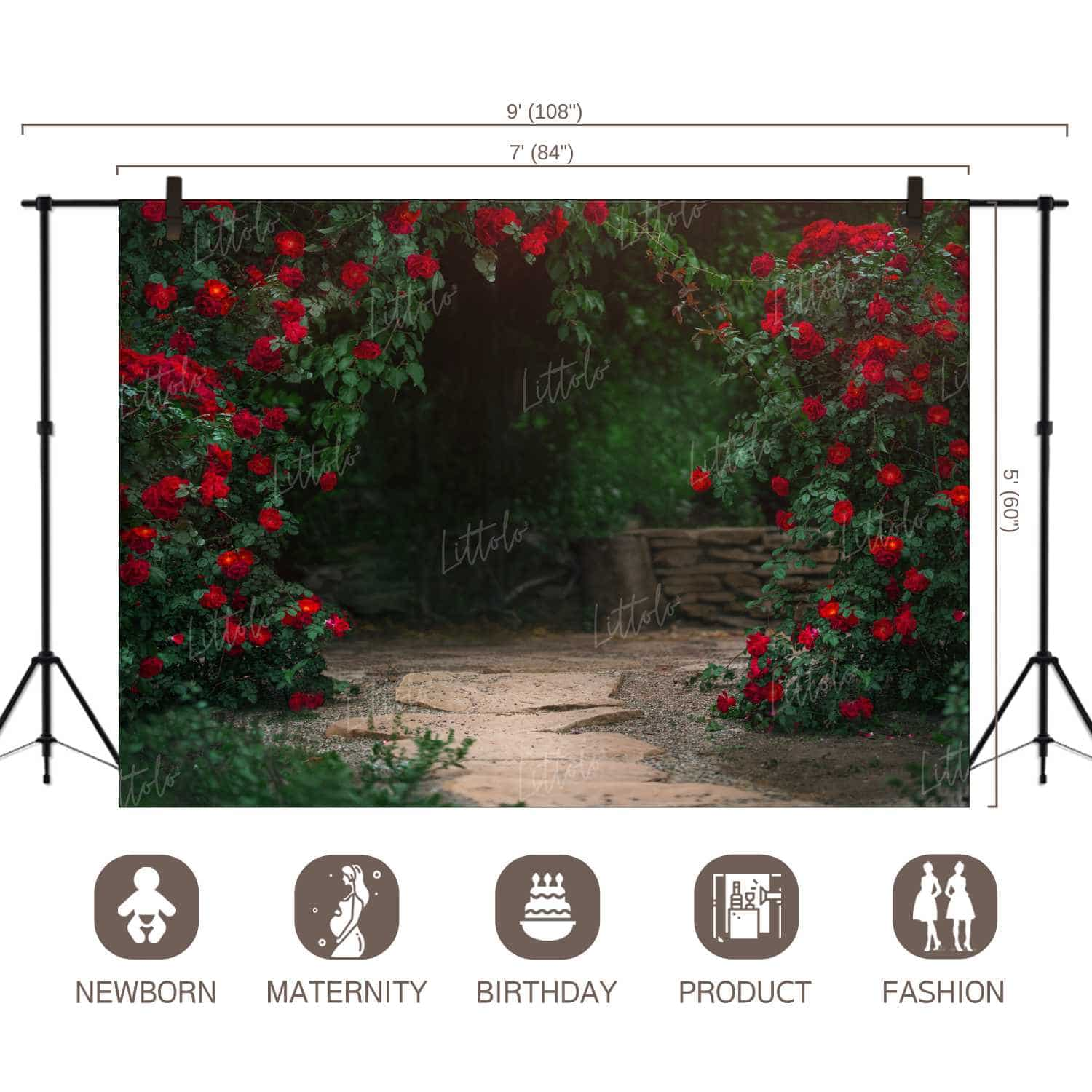 LB1280 Floral and Fine Art Backdrop