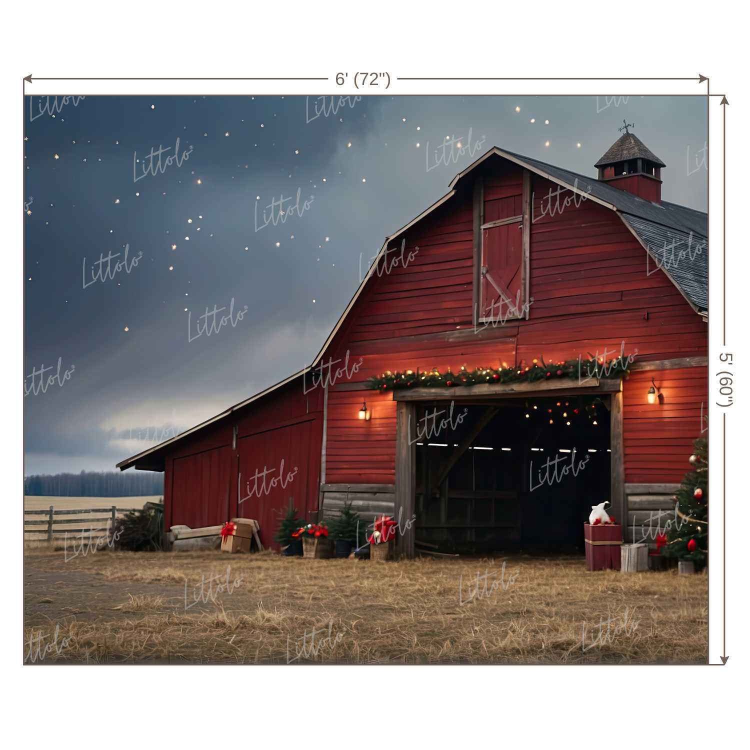 LB1293 Cake Smash and Themed Drops Farm House Backdrop