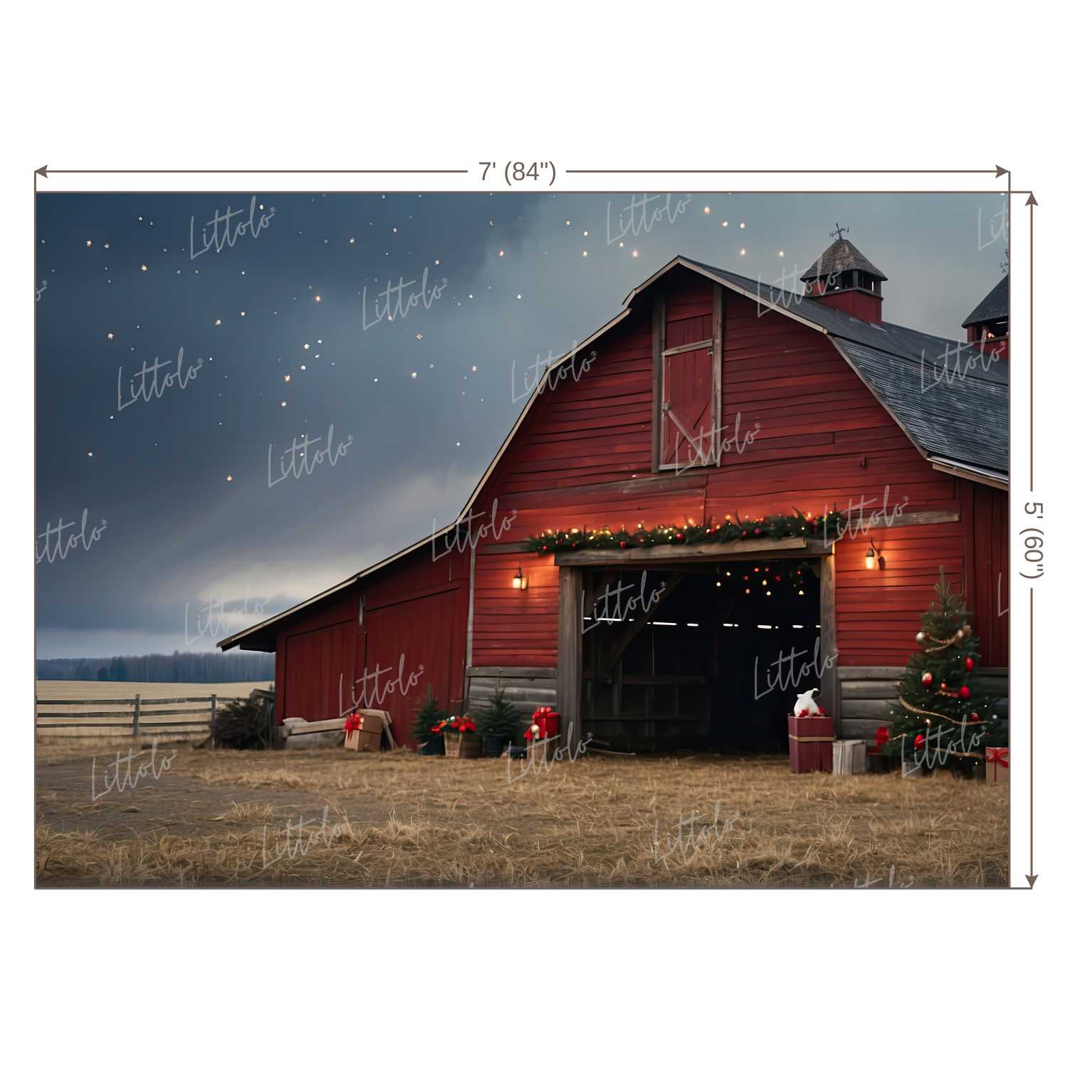 LB1293 Cake Smash and Themed Drops Farm House Backdrop