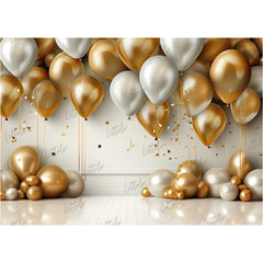 LB1299 Cake Smash and Themed Drops Balloon Garland Backdrop