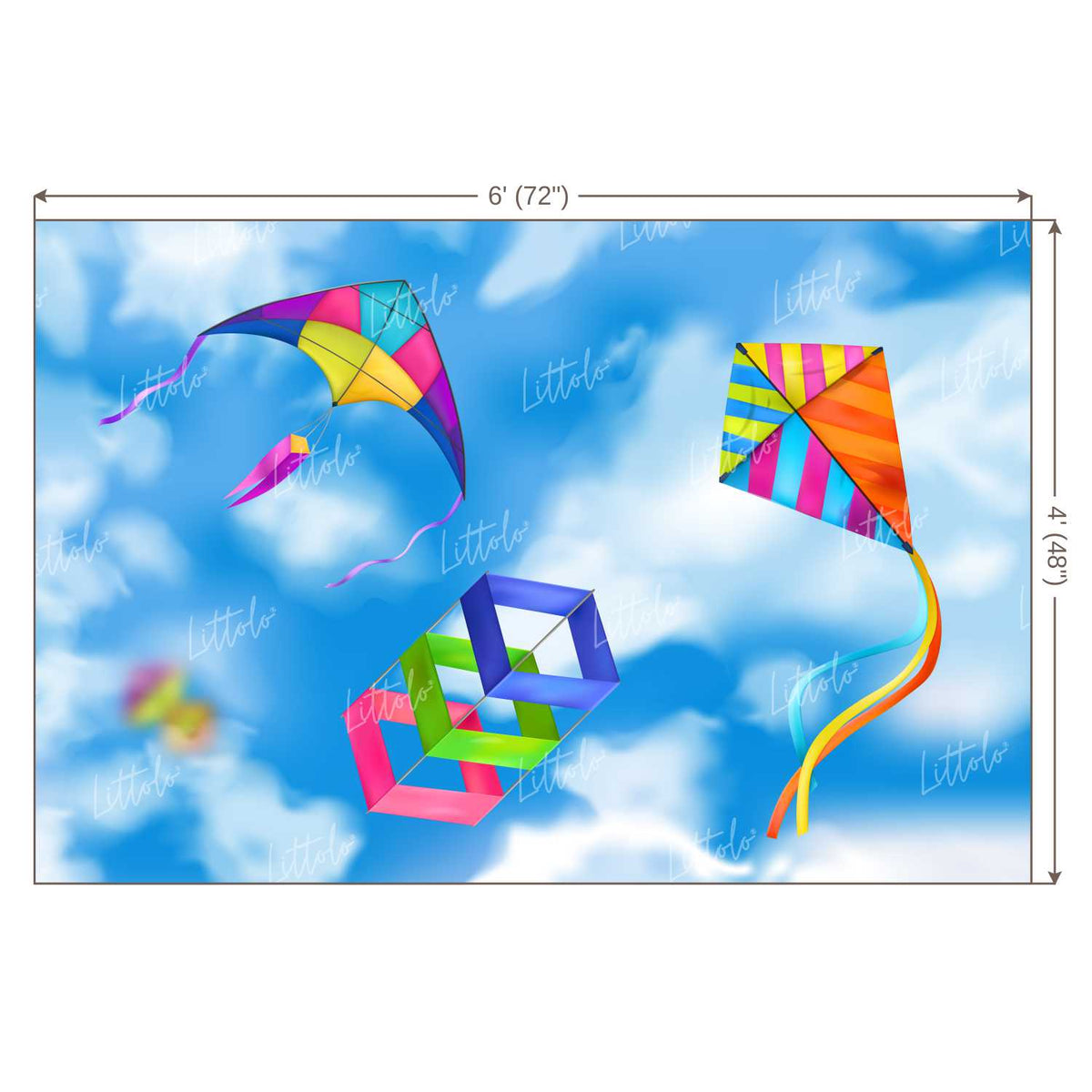 LB1303 Festivals and Seasons Kite Festival Backdrop