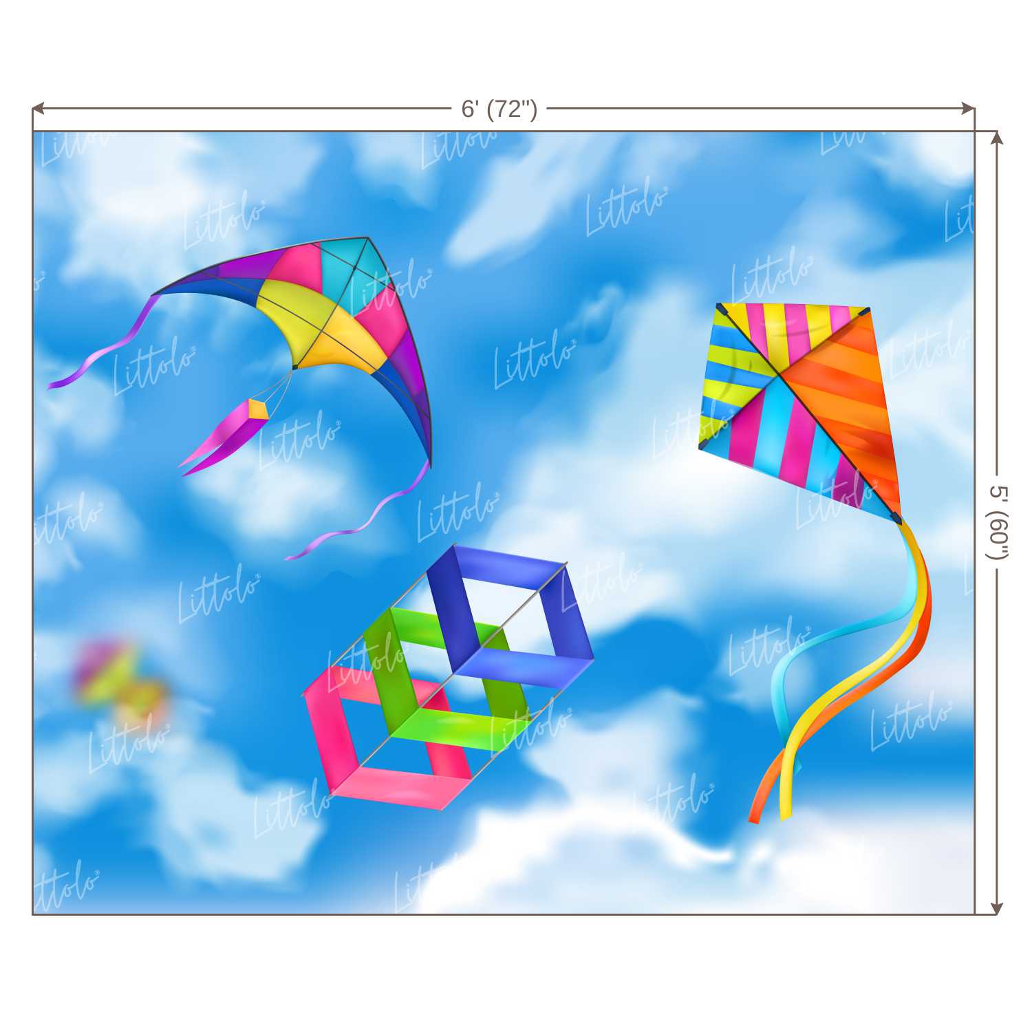 LB1303 Festivals and Seasons Kite Festival Backdrop