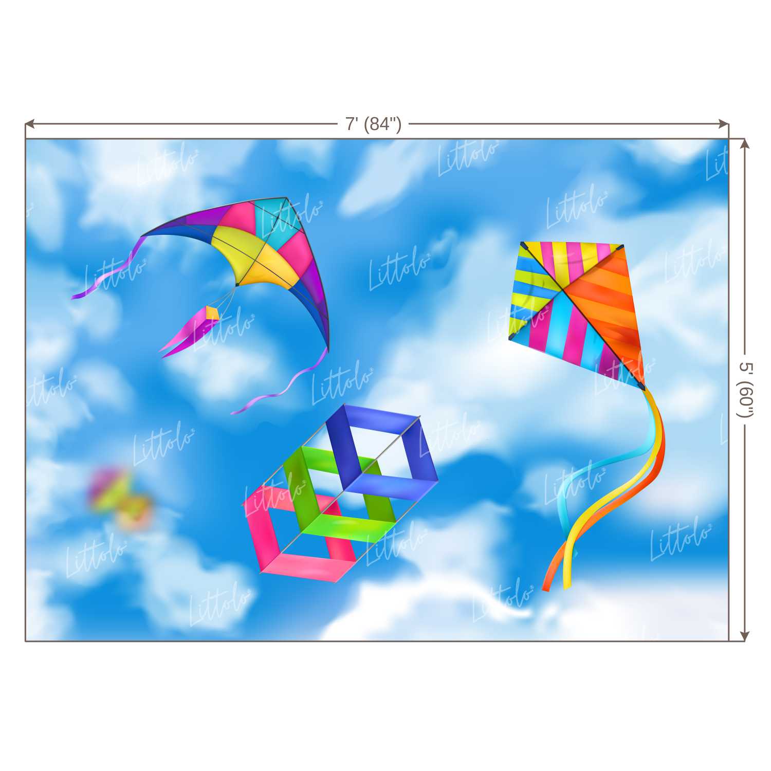 LB1303 Festivals and Seasons Kite Festival Backdrop