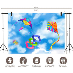 LB1303 Festivals and Seasons Kite Festival Backdrop