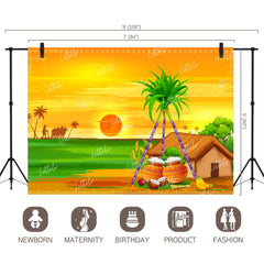 LB1304 Festivals and Seasons Pongal Backdrop