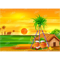 LB1304 Festivals and Seasons Pongal Backdrop