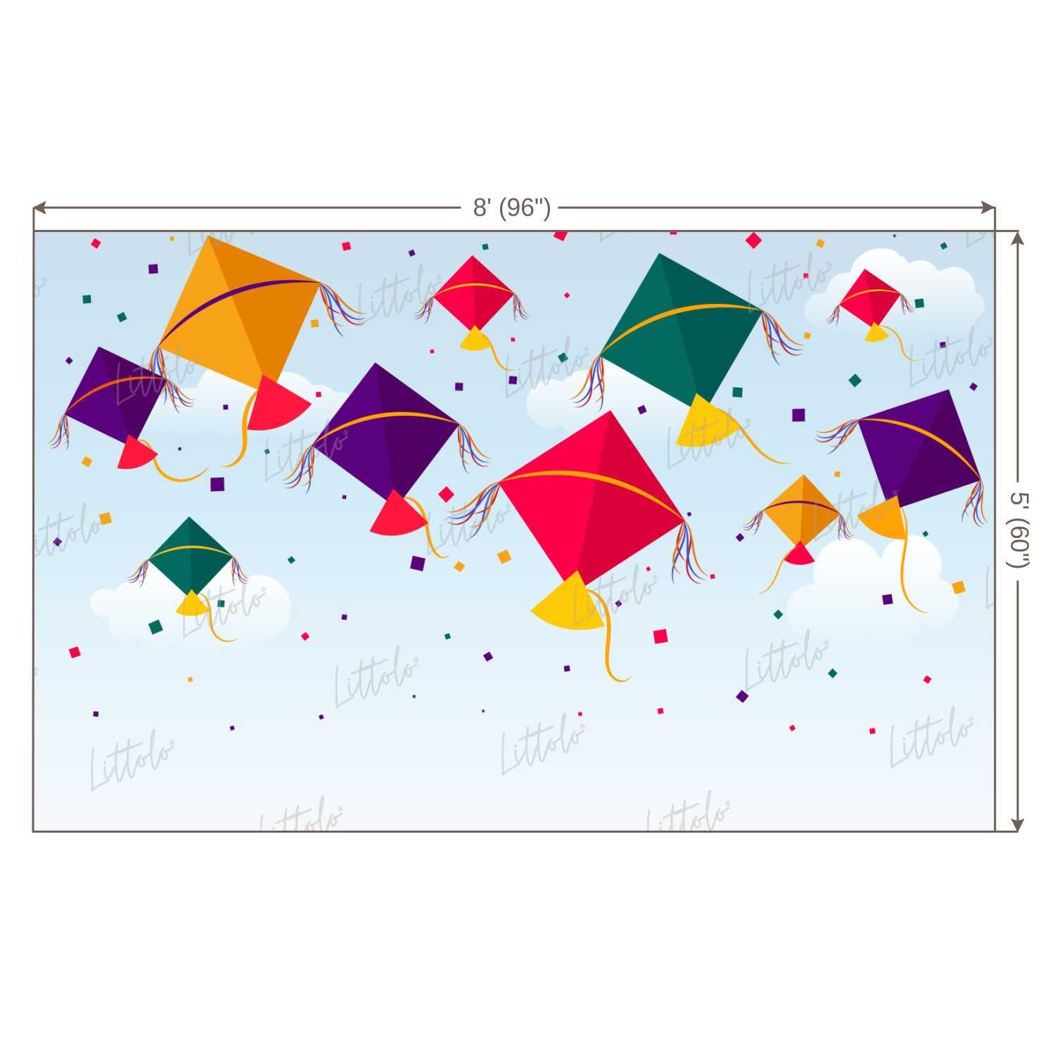 LB1308 Festive and Seasons Kite Festival Backdrop