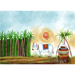 LB1310 Festivals and Seasons Pongal Backdrop