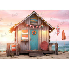 LB1314 Cake Smash and Themed Drops Beach Backdrop