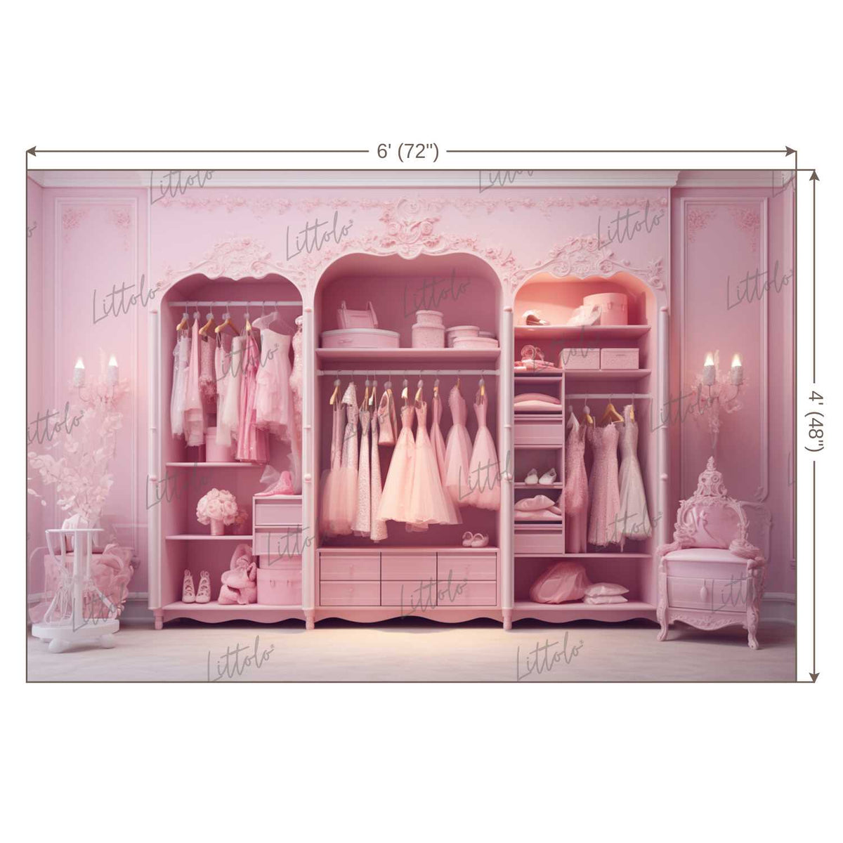 LB1316 Cake Smash and Themed Drops Fashion / Wardrobe Backdrop